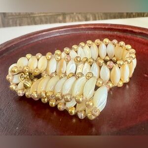 Vintage Mother of Pearl Rice Bead Bracelet